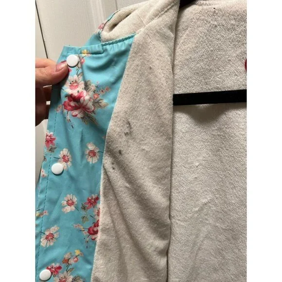 Powell CraftRaincoat Blue Floral Sz 6-7